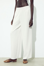 Брюки wide leg из крепа