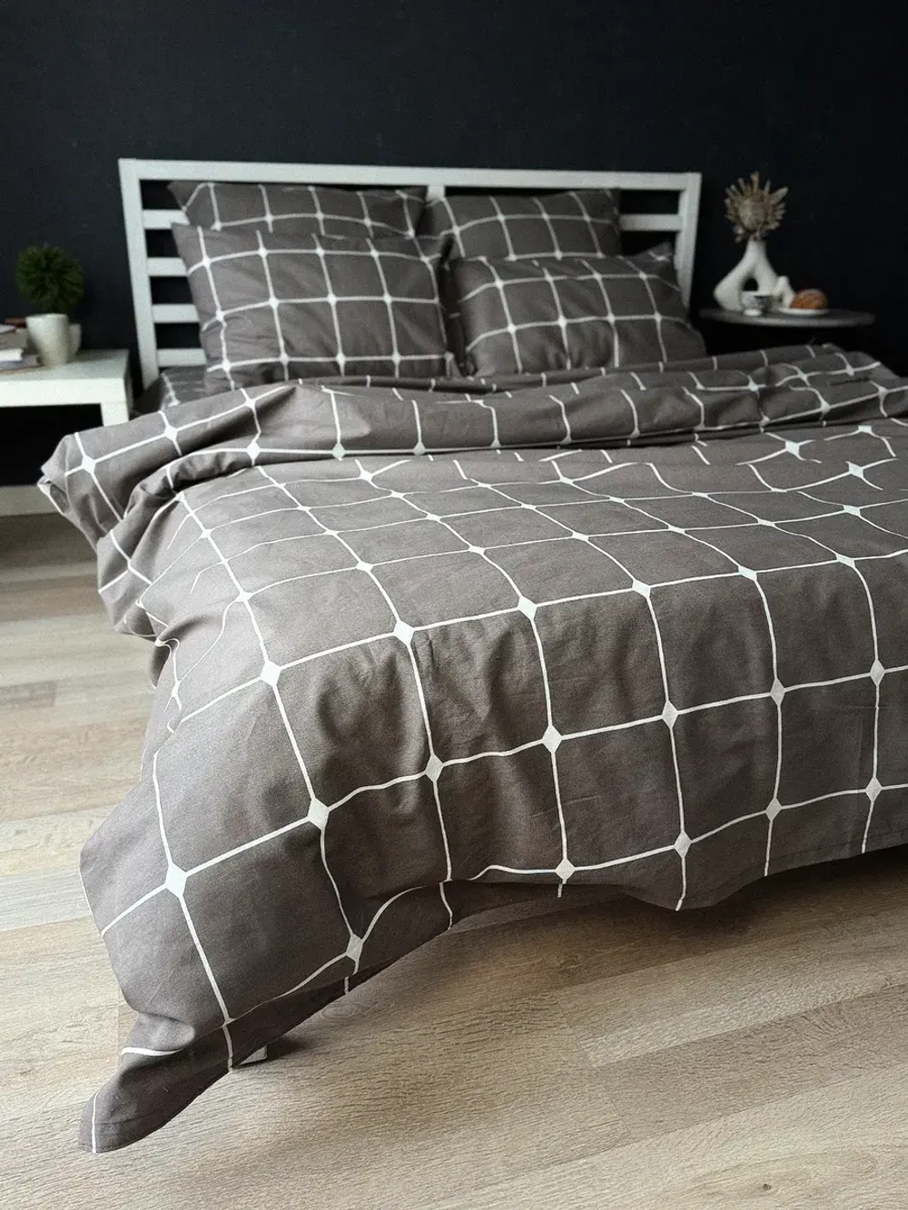 Комплект постельного белья евро-стандарт SQUARE CLASSIC, 100% хлопок