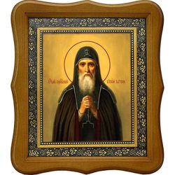 Сисой Печерский Преподобный схимонах. Икона на холсте.