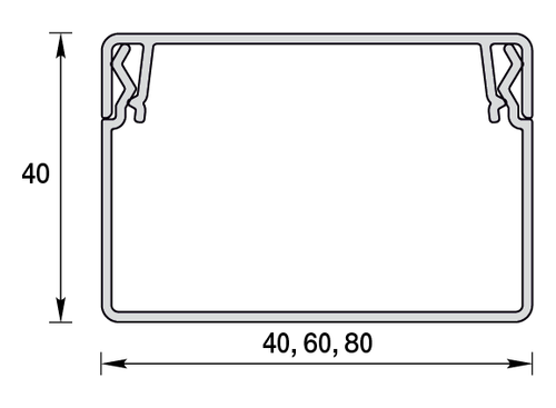 Кабельный короб Идеал ПВХ КБК 60х40 белый 2000 мм