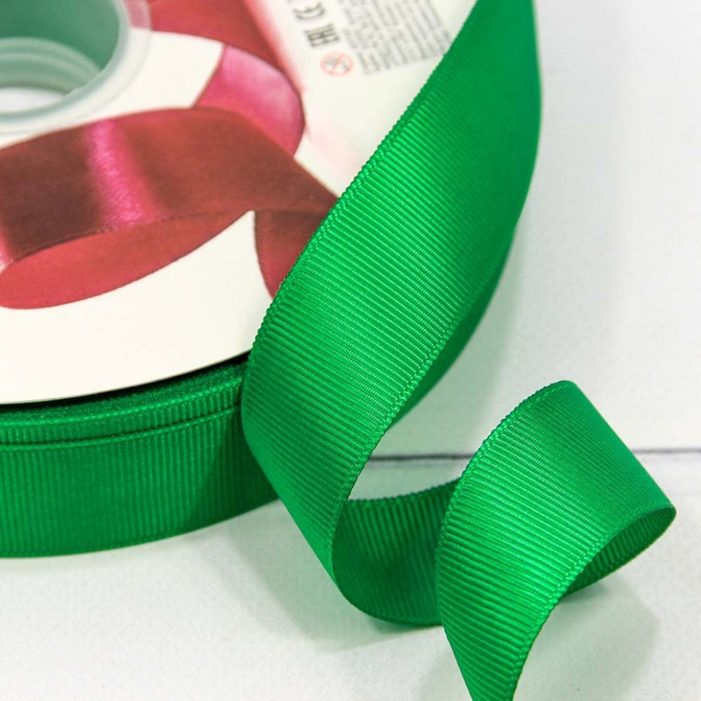 Лента Репсовая 2,5см х 110м (Зеленый)