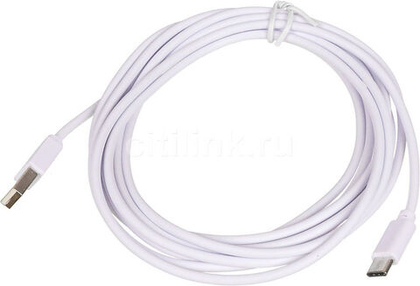 USB cable Type-C CyPrime 3m white в тех упаковке