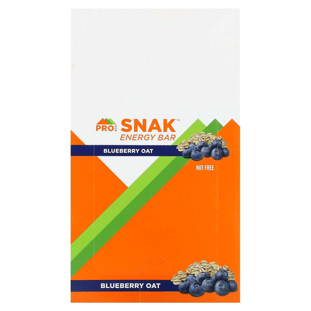 ProBar, SNAK™, энергетический батончик, овсянка с голубикой, 12 батончиков по 45 г (1,6 унции)