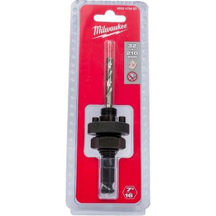 Хвостовик для коронок 32-210 мм (5/8"x18; хвостовик Hex 7/16") Milwaukee 4932479467