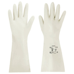 Перчатки нитриловые КЩС, EXTRA STRONG, химически устойчивые, белые, размер 9-9,5, L (большой), RABBITEX (РАББИТЕКС)