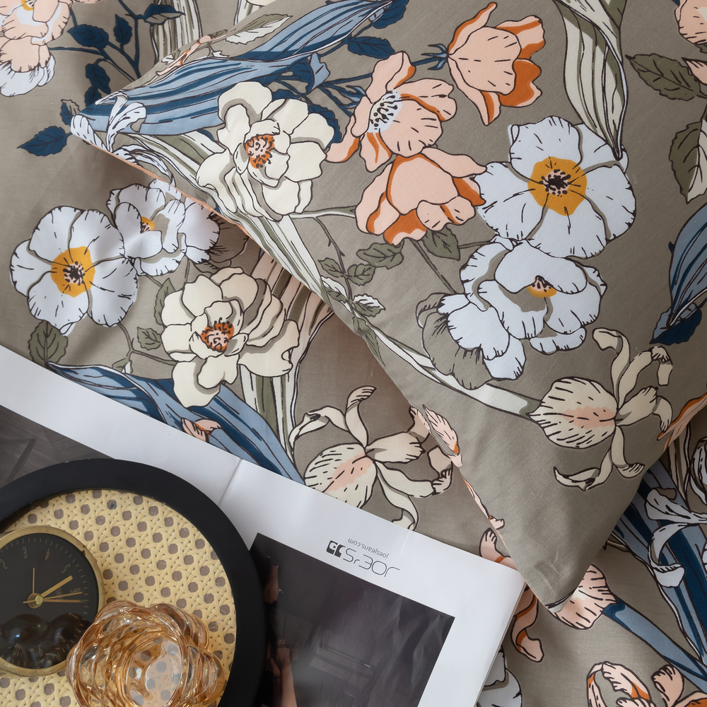 Комплект постельного белья Люкс Сатин 100% хлопок на резинке AR326