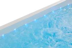 Длинный плавательный гидромассажный спа-бассейн Victoria Star VS-M1001 с двумя чашами и подогревом