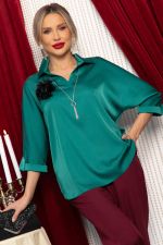Блуза Шахерезада (изумрудная) Б14675-18М LT Collection