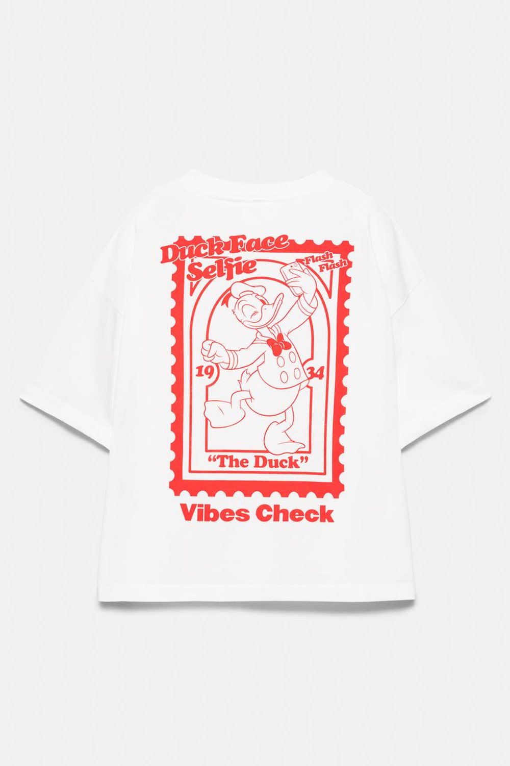 PULL&BEAR Футболка Donald Duck, цвет льда