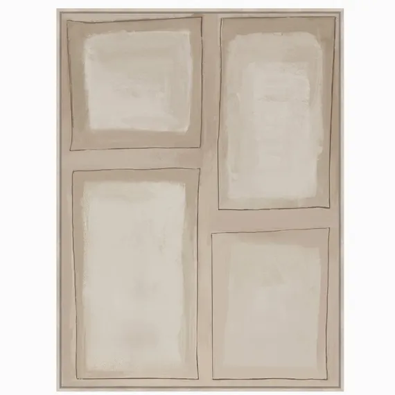 Постер Temper quad 120х90 см, бежевый