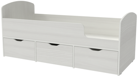 Кровать КарИВи Малыш Мини Белое Дерево Белое Дерево