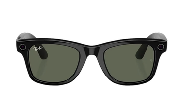 Ray-Ban Meta Wayfarer RW4006 (Глянцевая черная оправа, линзы зеленые), размер М