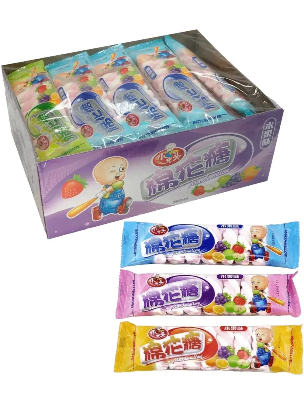 Маршмеллоу с фруктовыми вкусами 18 г * 30 шт