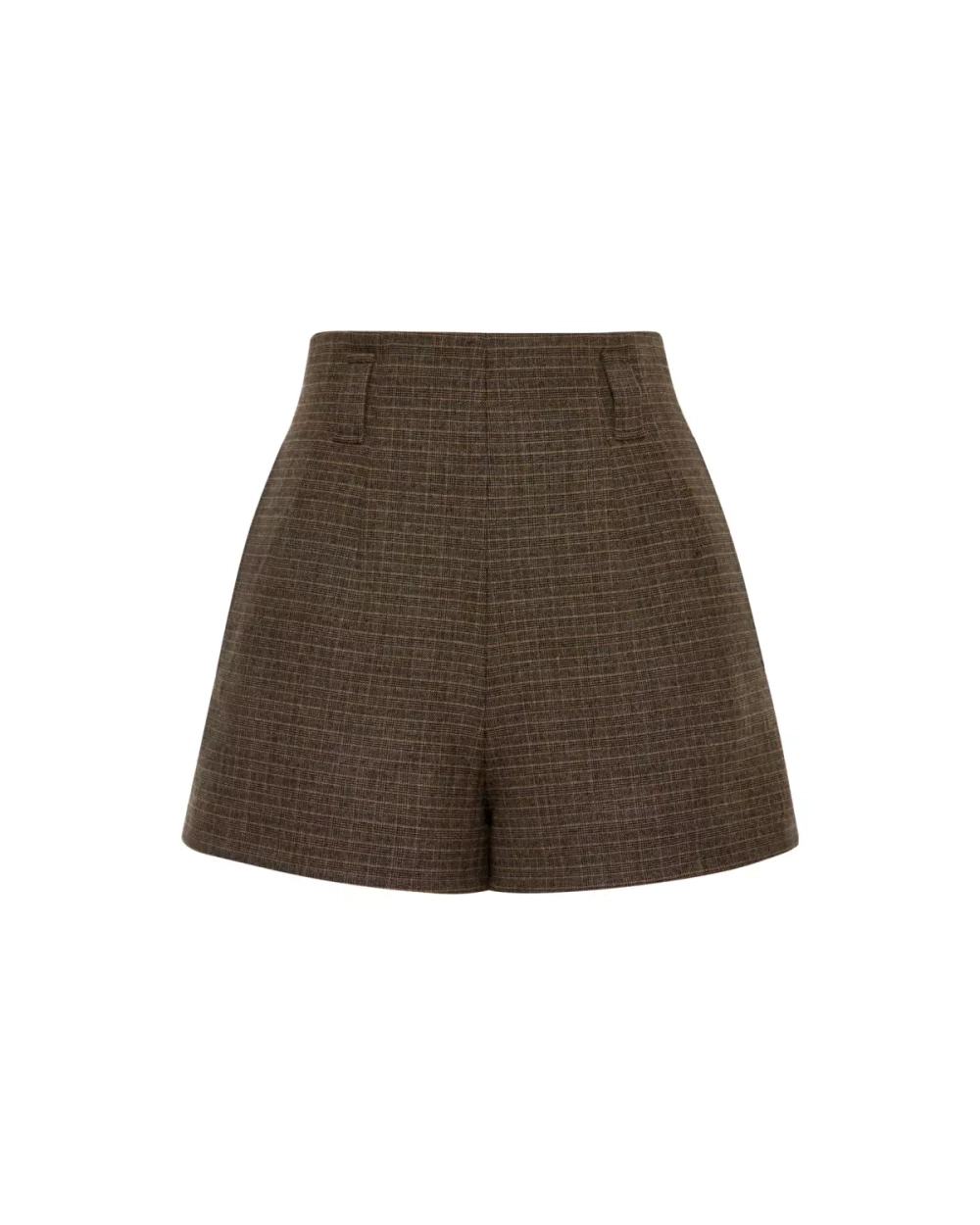 Шорты в клетку, Кофейный