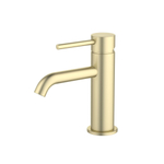 Смеситель для раковины 89, без донного клапана AQUATEK, шлиф.золото Европа