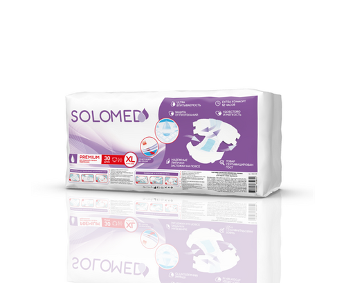 Подгузники Solomed Premium XL №30