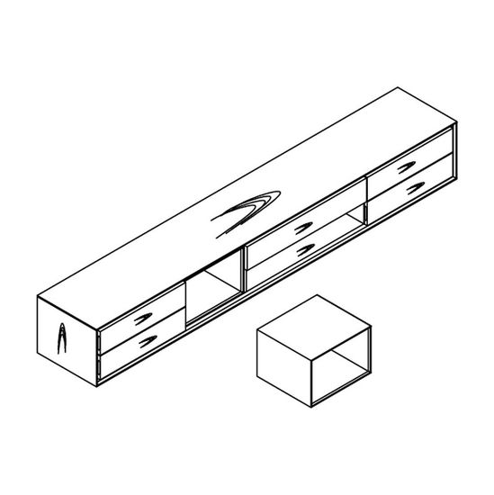 Тумба под TV MIRAMAR, MOD INTERIORS
