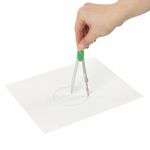 Готовальня BRAUBERG "Klasse", 5 предметов: циркуль 125 мм, 2 вставки, грифель, точилка, пенал с подвесом, 210336