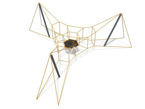 Пространственная канатная конструкция (фракция 16) 34015.21