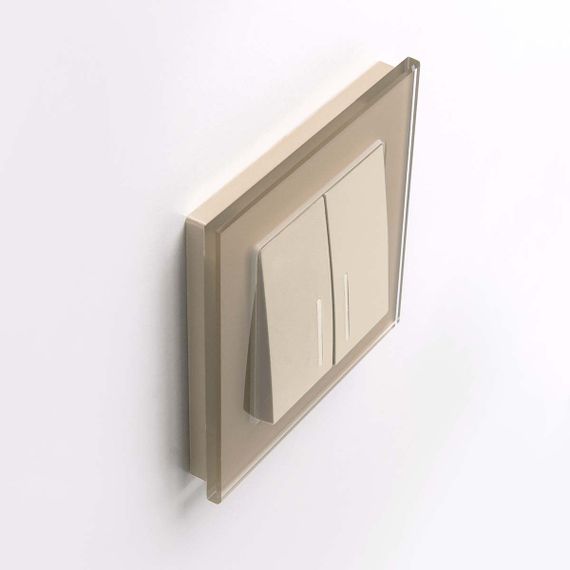 Выключатель двухклавишный Werkel шампань W1122111 4690389157165