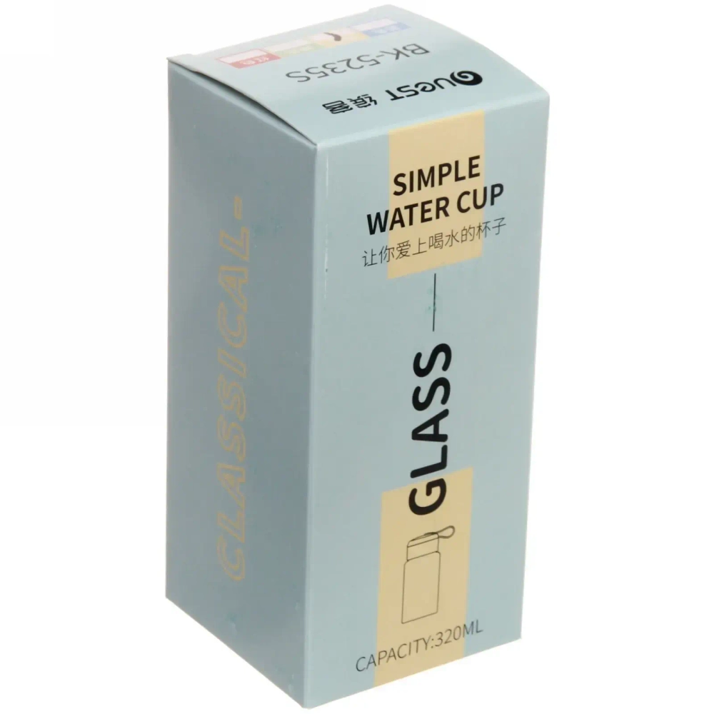 Бутылка питьевая стеклянная 320мл «Вечеринка»