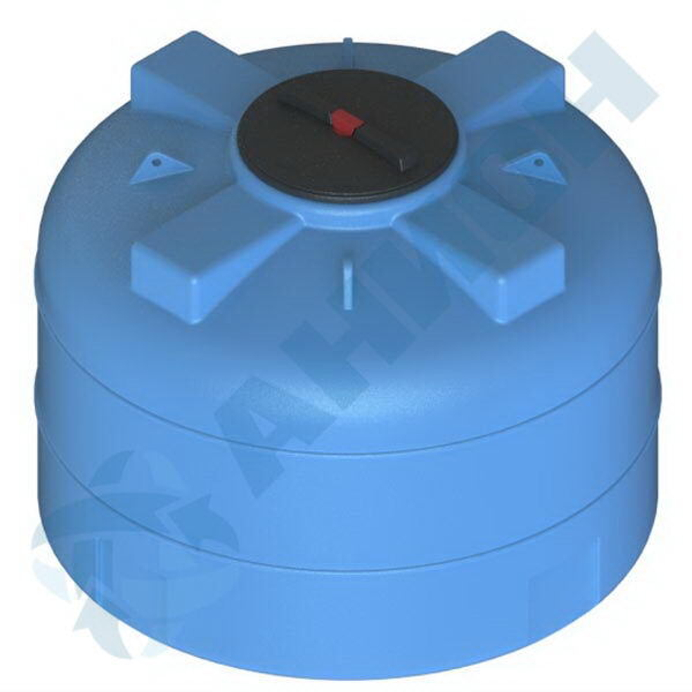 Емкость Анион цилиндрическая с дыхательным клапаном 1000 л. вертикальная (1300x1300x1010см;синий) - арт.559386