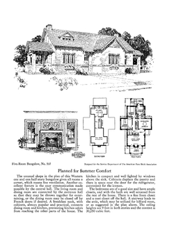 Five-room face brick bungalow and small house plans | American Face Brick Association