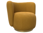 Кресло Лига-072, велюр BRUT 10 желтый, Велюр, 131003
