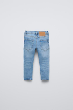 ZARA БАЗОВЫЕ ДЖИНСЫ СКИННИ, ВЫЦВЕТШИЙ СИНИЙ