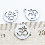 Подвеска Ом, сталь, размер 14*12 мм, цена за 1 шт