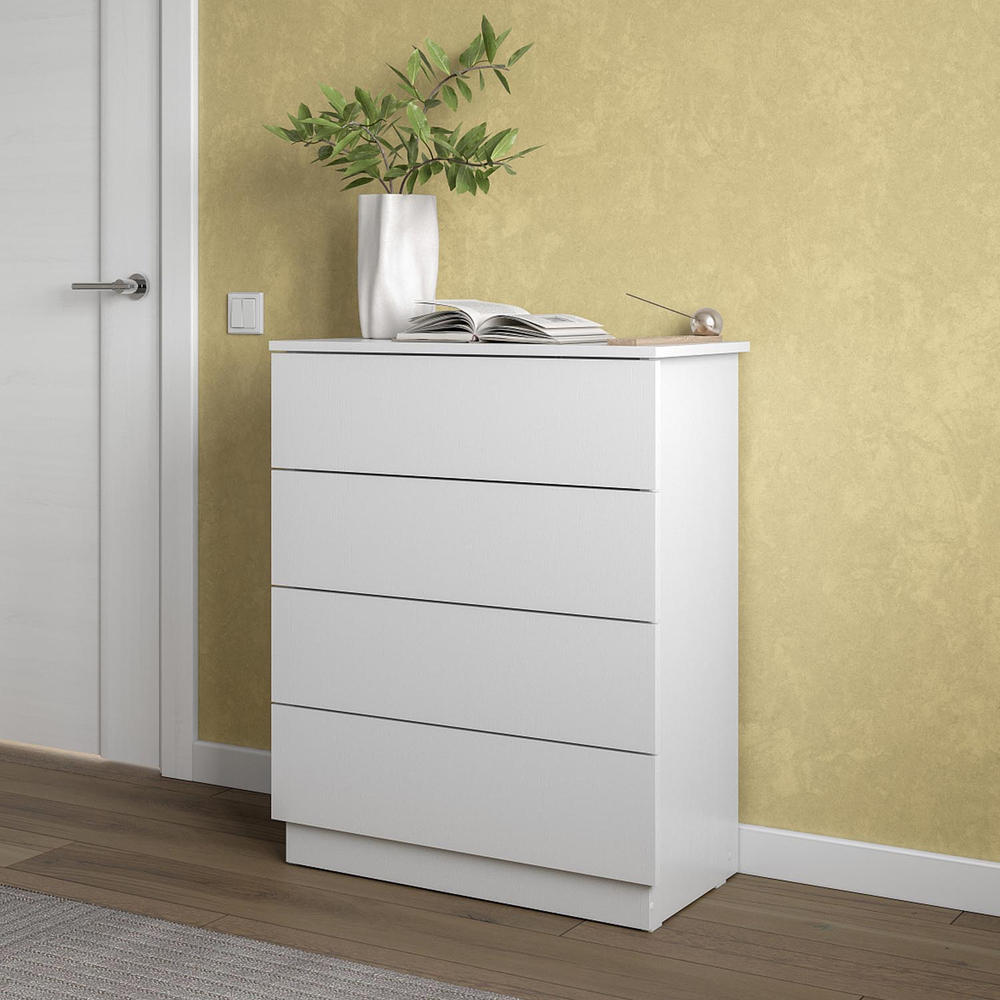 КМ 1 комод Белый текстурный