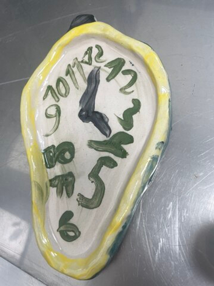 Часы Дали из керамики