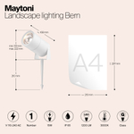 Грунтовый светодиодный светильник Maytoni Bern O050FL-L15W3K