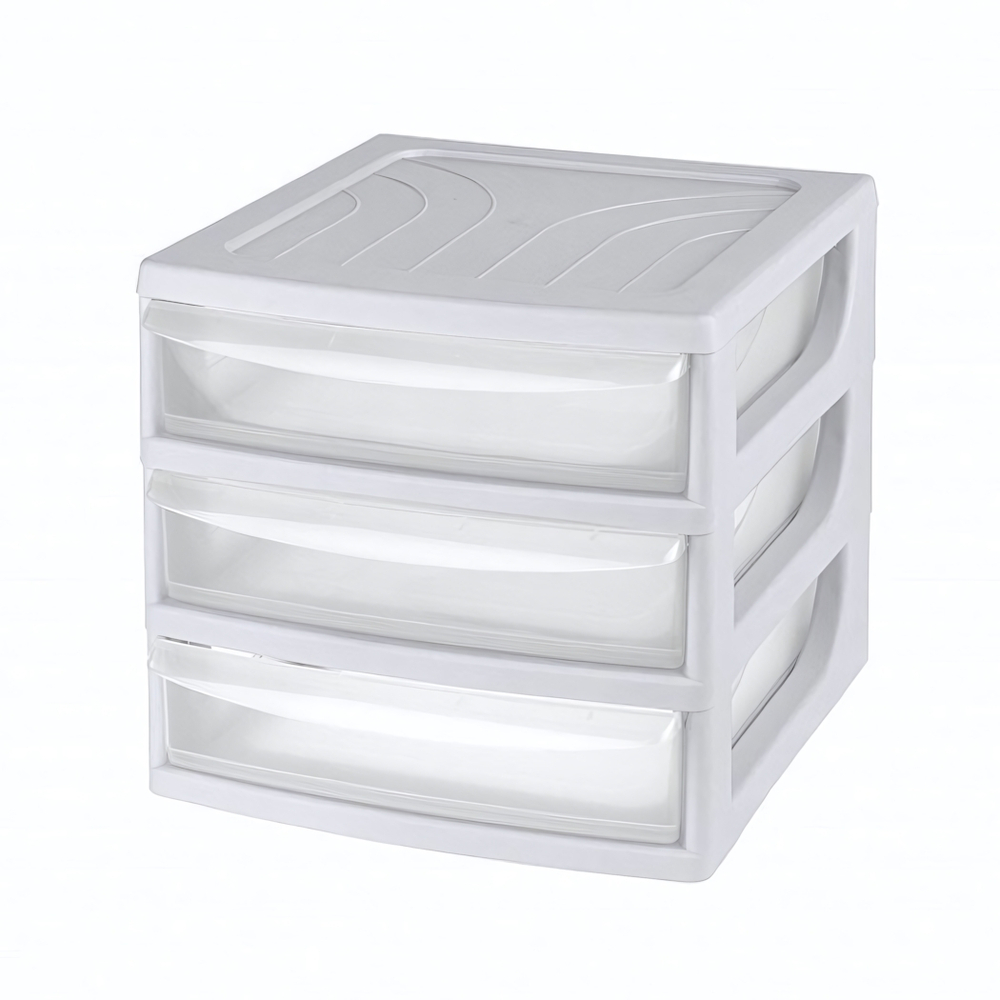 Органайзер, формат а6, 3 ящика, 175х186х214 мм (светло-серый)