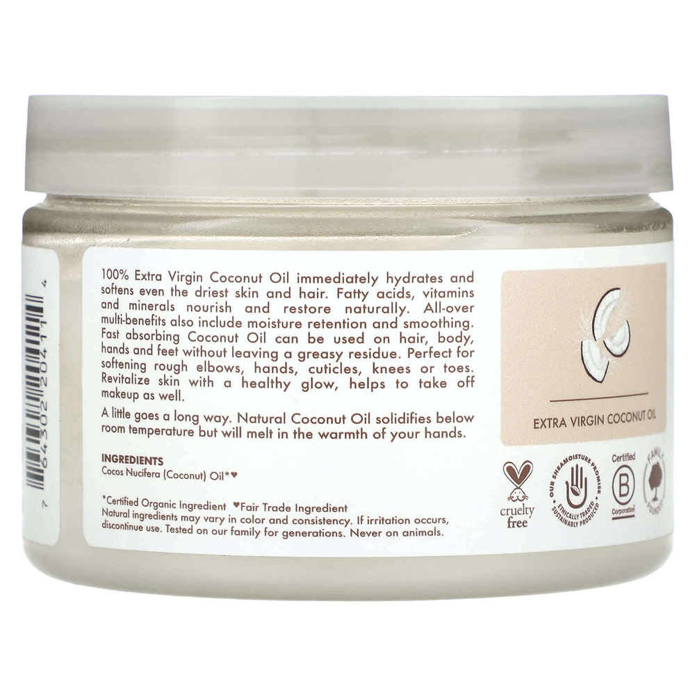 SheaMoisture, Head-To-Toe, питательное и увлажняющее средство, 100% нерафинированное кокосовое масло высшего качества, 287 г (10,1 унции)