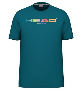Футболка для мальчика теннисная Head Jr Rainbow - Бирюзовый