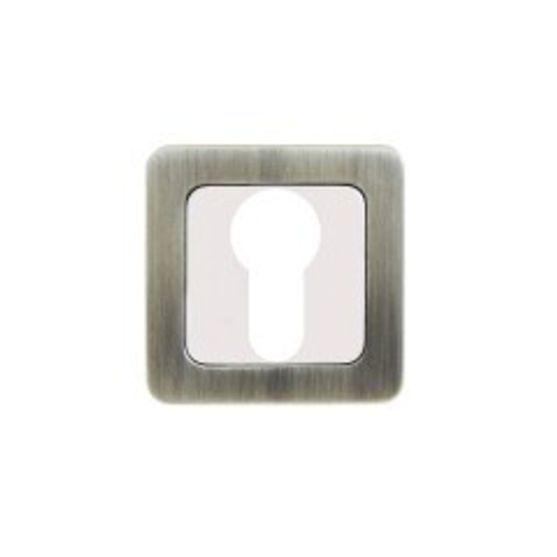 Накладка для цилиндр./механизма АЛЛЮР АРТ ЕТ-S1 МАВ/СР (4232) мат.бронза/хром  / 11448