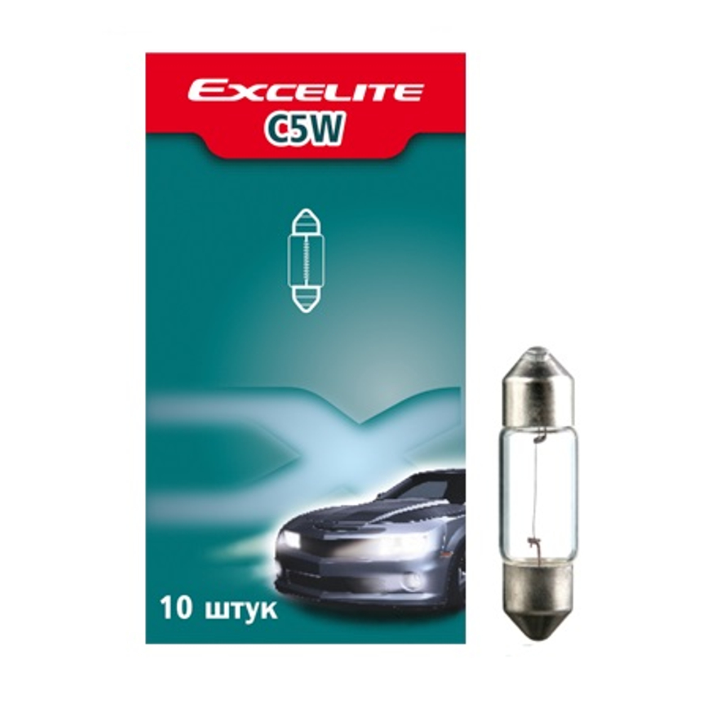Лампа T10 C5W 5W 12V SV8,5-8 Excelite фестивальная