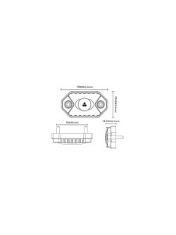 Светодиодная фара рабочего света AURORA 51 мм 15W LED (белый свет)