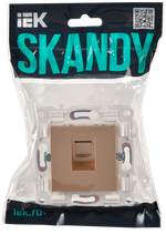 SKANDY Розетка компьютерная RJ45 кат.6 SK-K02Sa песочный IEK