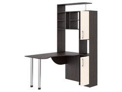 Стол компьютерный 14 венге/молоко