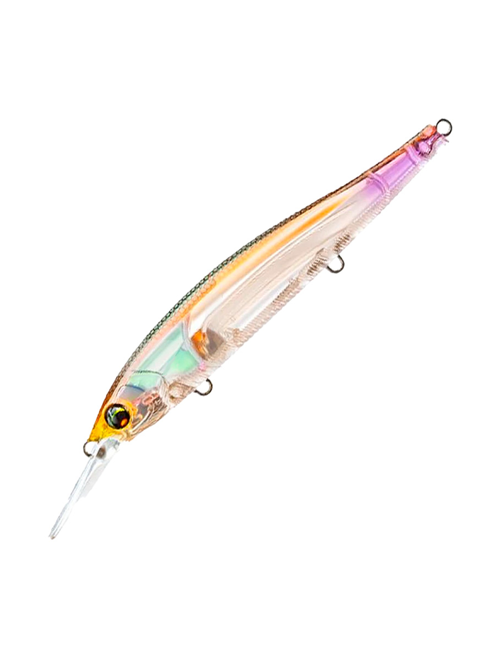 Воблер для рыбалки Duel L-Bass Jerkbait 110SF F1238 #HWS, 110 мм, 15 г, медленно всплывающий, минноу