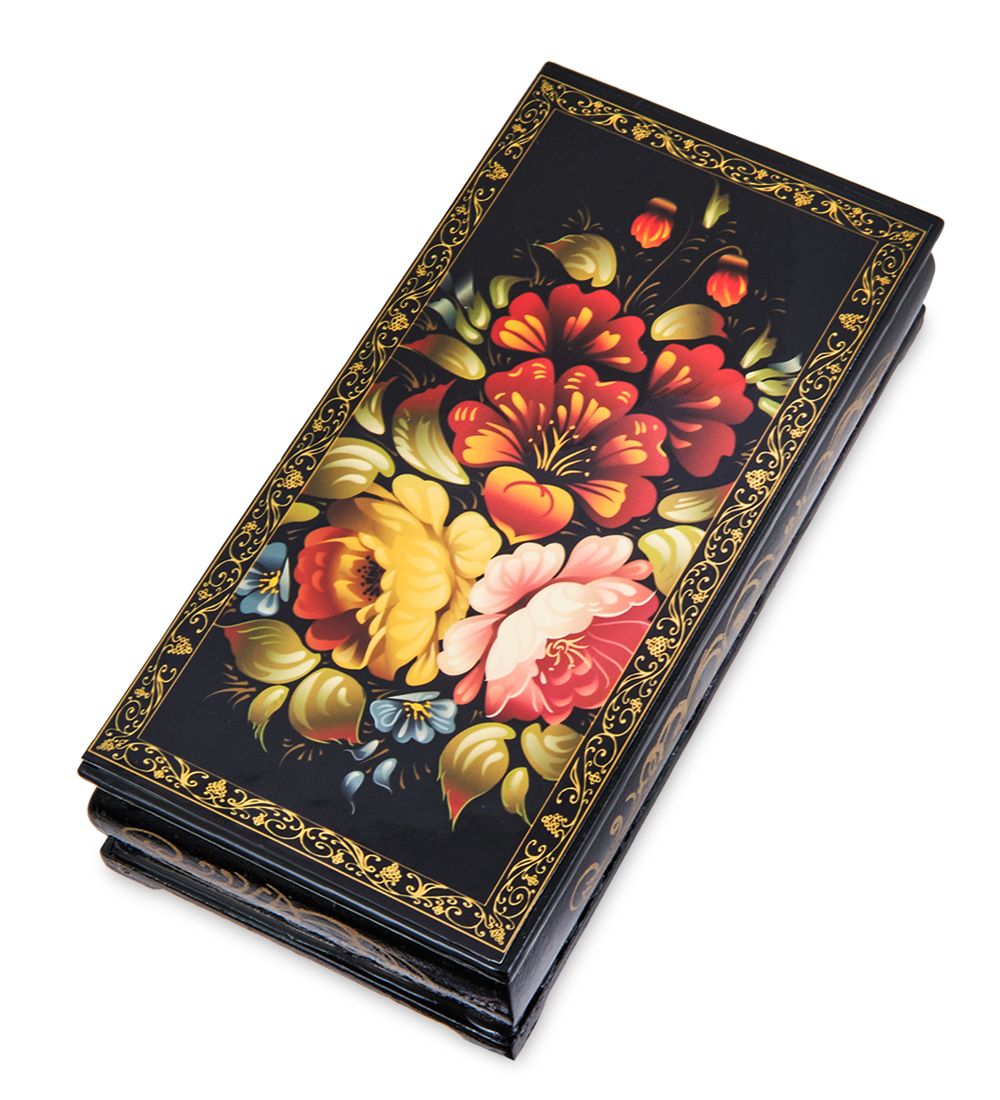 Народные промыслы ШК-11/12-K Шкатулка-купюрница в технике декупаж (8х17х4