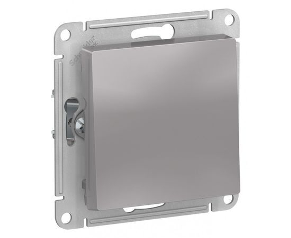 Выключатель одноклавишный Алюминий AtlasDesign Schneider Electric