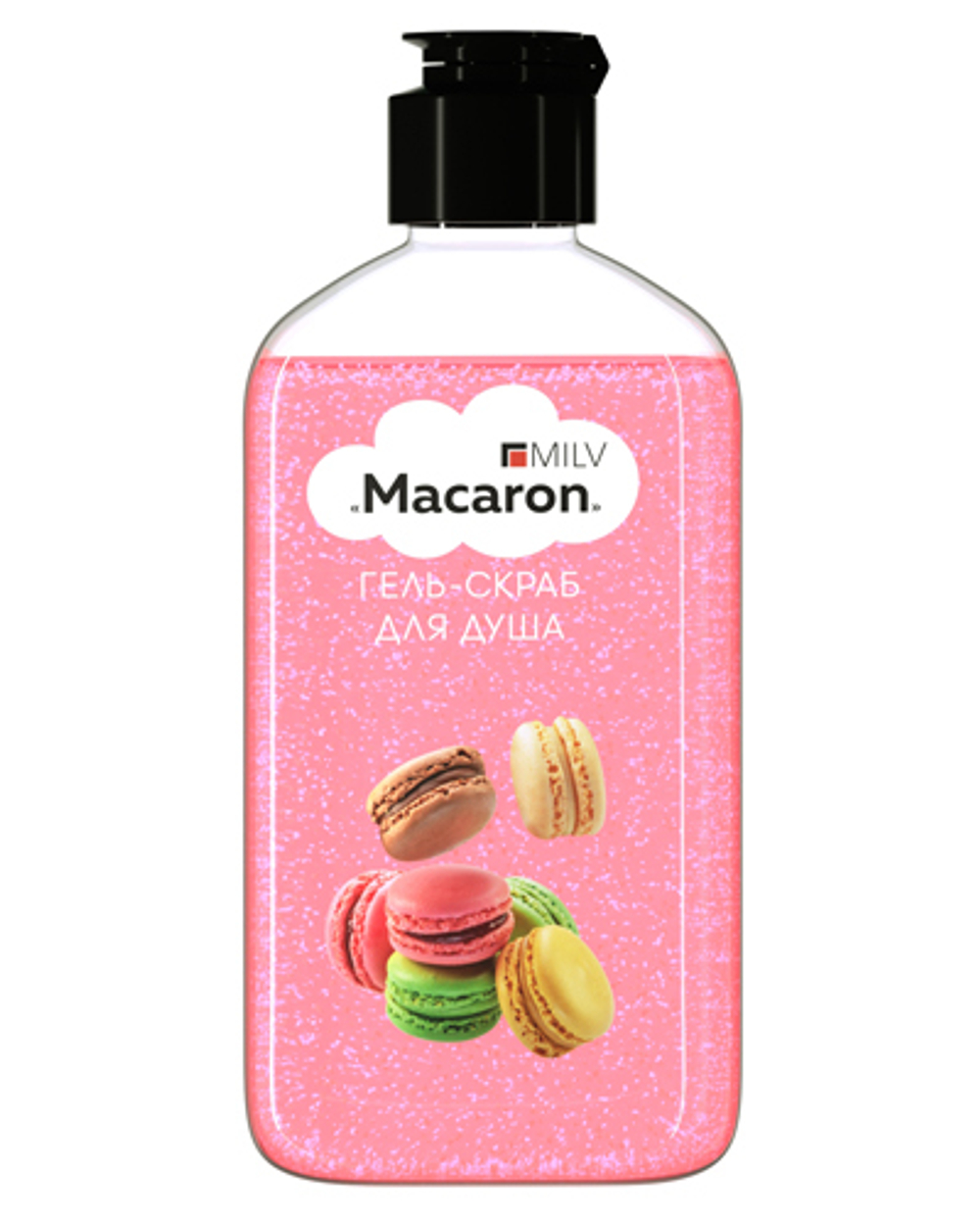 MILV (Арт.18760) Гель-скраб для душа Macaron, 340 мл