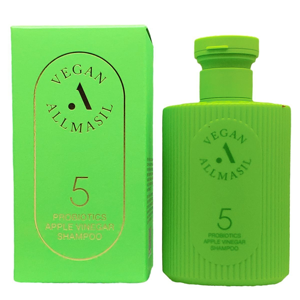 ALLMASIL 5 Probiotics Apple Vinegar Shampoo Шампунь для блеска с яблочным уксусом 150ml