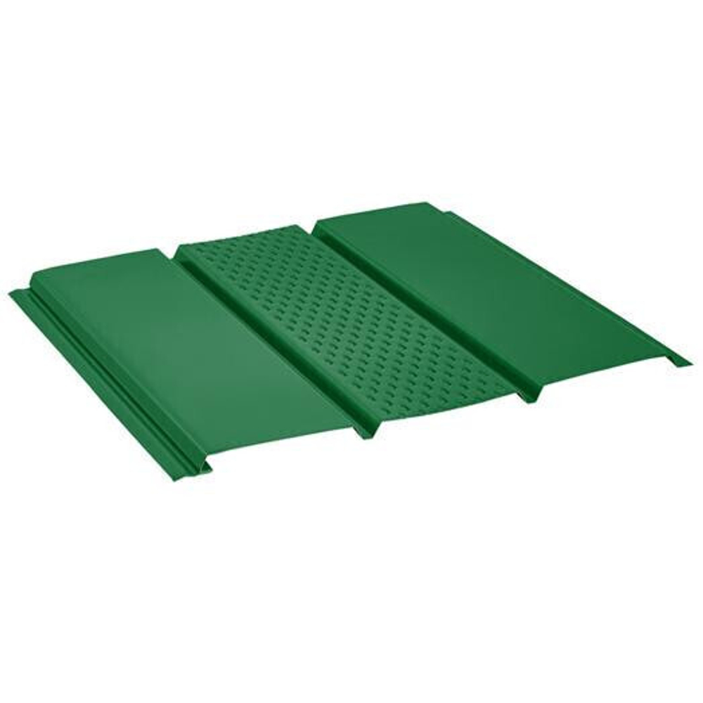 Софит Aquasystem Pu Ral 6005 с центральной перфорацией 2400х303 мм стальной