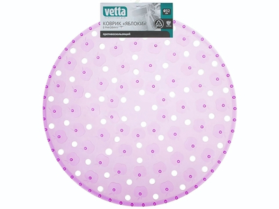 Коврик в раковину 32см противоскользящий "Яблоки"