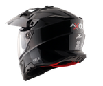 Шлем AXOR X-CROSS DUAL VISOR-E SC, с визором, цвет черный (XL)