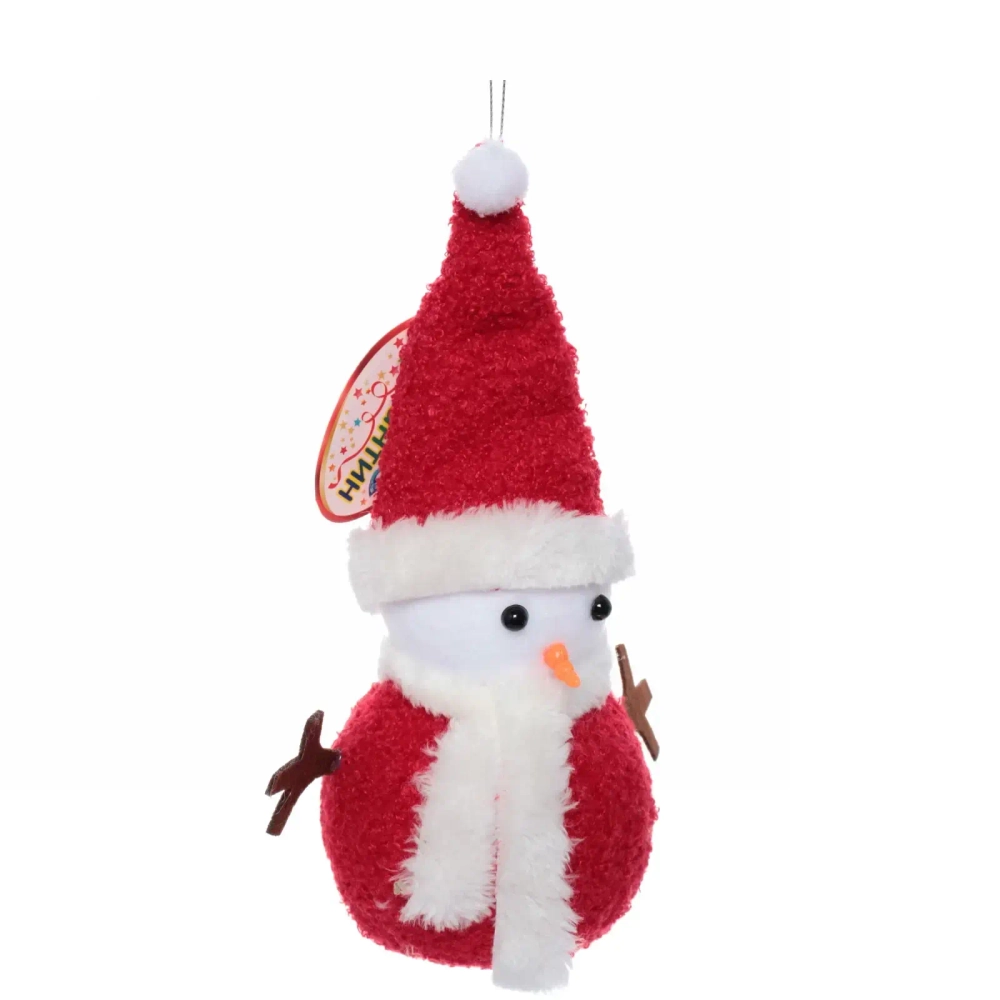 Снеговичок «Забавный костюмчик» 23х10 см, микс